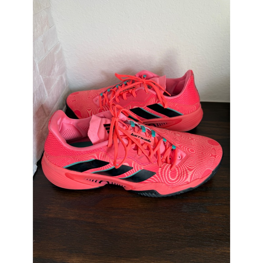 Adidas Barricade Tennis Shoes Mens 14 Pink Black Miapulco Movement